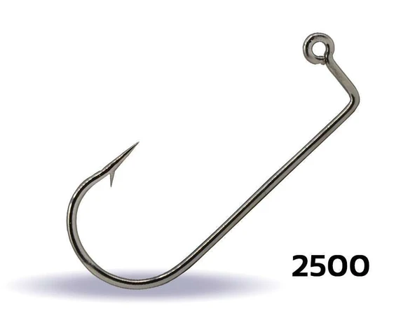 Youvella 2500 Jig Head İğnesi Delikli Uzun 100lü Kutu Nikel ürün görseli 1