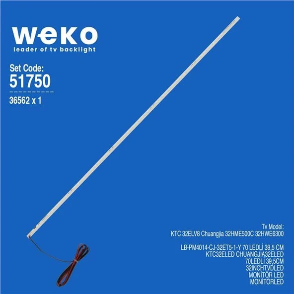 Wkset-6750 36562X1 Lb-Pm4014-Cj-32Et5-1-Y  1 Adet Led Bar (Tvnizi açıp içindeki led barla birebir aynısı olduğunu görmeden almayınız. Sonrasında iade ALMAMAKTAYIZ.) ürün görseli 1