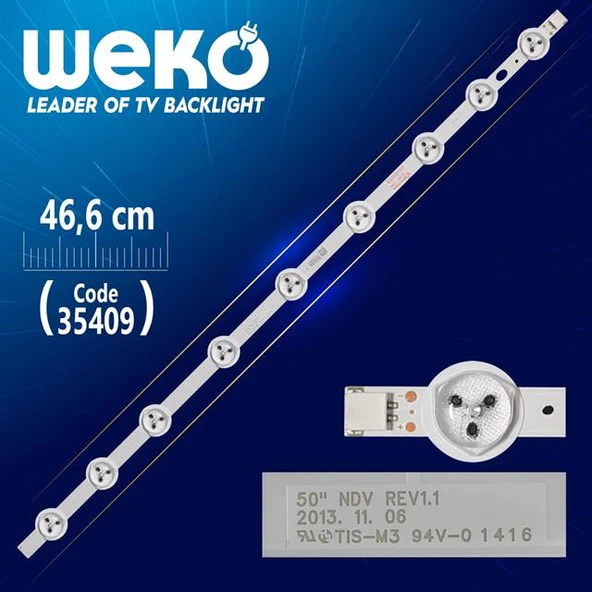 50'' NDV REV1.1 - A TYPE - 46.6 Cm 9 Ledli - WK-993 Led Tv Bar ürün görseli 1