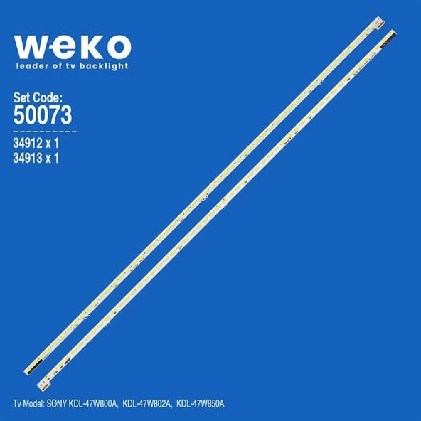Wkset-5073 34912X1 34913X1 Nlac30224 2 Adet Led Bar (54Led) (Tvnizi açıp içindeki led barla birebir aynısı olduğunu görmeden almayınız. Sonrasında iade ALMAMAKTAYIZ.) ürün görseli 1