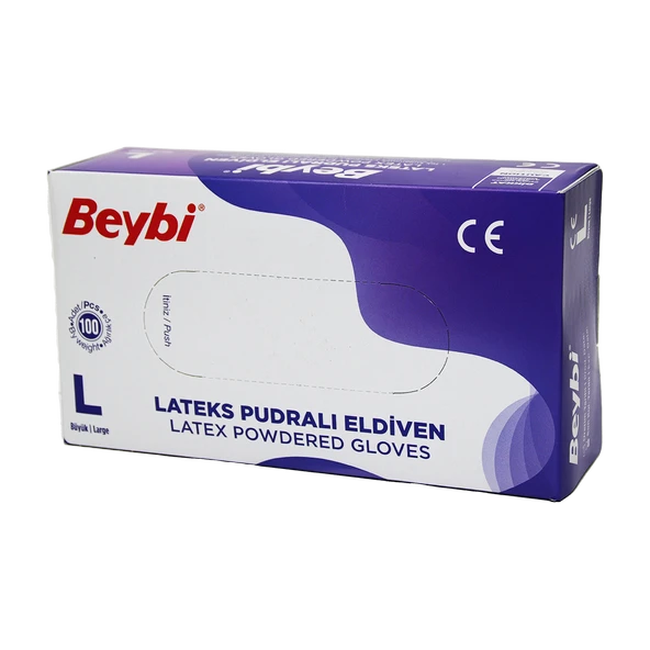 BEYBİ L PUDRALI MUAYENE ELDİVENİ 100LÜ (5433) ürün görseli 1