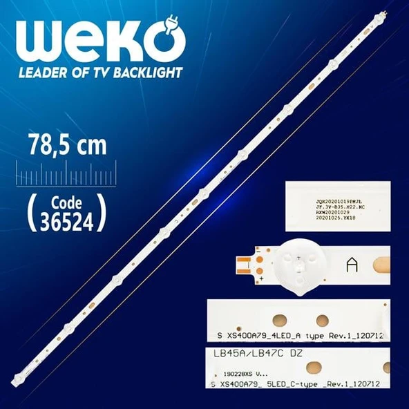 SVS400A79_4LED_A-TYPE & SVS400A79_5LED_C-TYPE (78.50 CM) - Tv Led Bar (Tvnizi açıp içindeki led barla birebir aynısı olduğunu görmeden almayınız. Sonrasında iade ALMAMAKTAYIZ.) ürün görseli 1