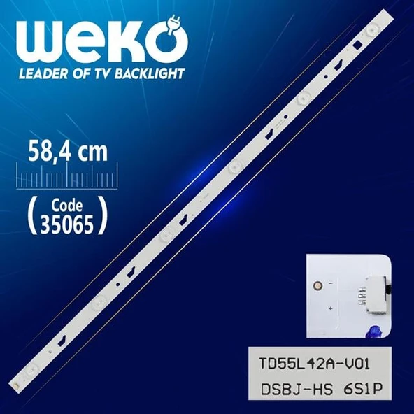 TD55L42A-V01 - DSBJ-HS 6S1P - 58.4 Cm 6 Ledli - WK-831 Led Tv Bar ürün görseli 1