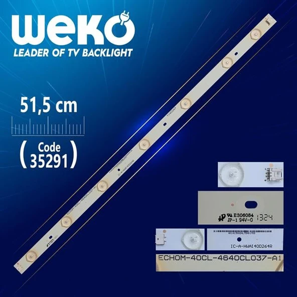 IC-A-HWAI40D264R - ECHOM-40CL-464OCLO37-A1 - 51.5 Cm - (WK-478) Tv Led Bar (Tvnizi açıp içindeki led barla birebir aynısı olduğunu görmeden almayınız. Sonrasında iade ALMAMAKTAYIZ.) ürün görseli 1