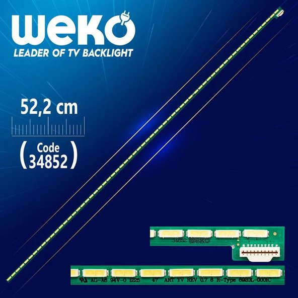 47'' ART TV REV 0.7 6 R-TYPE 6920L-0001C - 52.2 Cm 63 Ledli - (WK-386) Tv Led Bar (Tvnizi açıp içindeki led barla birebir aynısı olduğunu görmeden almayınız. Sonrasında iade ALMAMAKTAYIZ.) ürün görseli 1
