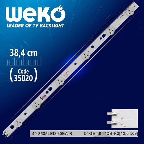 39-3535LED-60EA-R - D1GE-390SCB-R1 38.3 Cm Tv Led Bar (Tvnizi açıp içindeki led barla birebir aynısı olduğunu görmeden almayınız. Sonrasında iade ALMAMAKTAYIZ.) ürün görseli 1