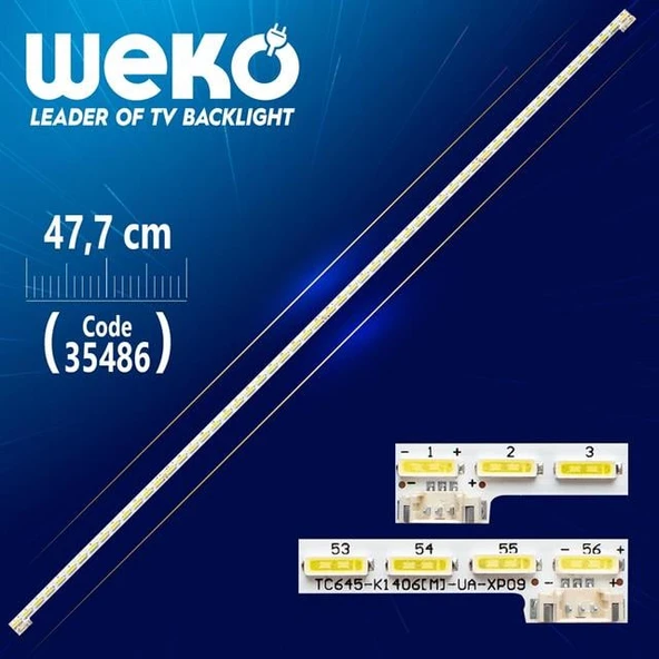 TC645 - I1406(M) - UA - XP03 - (56 Ledli) - 47.7 Cm - (WK-1032) - Tv Led Bar (Tvnizi açıp içindeki led barla birebir aynısı olduğunu görmeden almayınız. Sonrasında iade ALMAMAKTAYIZ.) ürün görseli 1