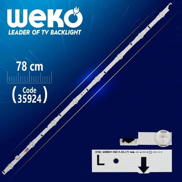 D4GE-600DCA-R2, 30434A 78 Cm Tv Led Bar (Tvnizi açıp içindeki led barla birebir aynısı olduğunu görmeden almayınız. Sonrasında iade ALMAMAKTAYIZ.) ürün görseli 1