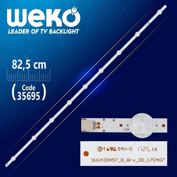 SVV430A57_B_REV00_170407 - 82.5 Cm 9 Ledli - WK-1171 Led Tv Bar ürün görseli 1