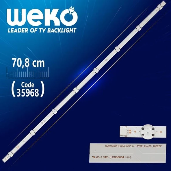 SVV650A64_A96_A97_A- TYPE_REV00_180207 70.8 Cm 8 Ledli Tv Led Bar (Tvnizi açıp içindeki led barla birebir aynısı olduğunu görmeden almayınız. Sonrasında iade ALMAMAKTAYIZ.) ürün görseli 1