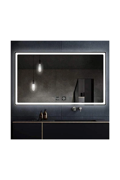 DNR Mirror 75x105 Cm Buğu Yapmayan Dokunmatik Beyaz Ledli Dikdörtgen Banyo Aynası ürün görseli 1