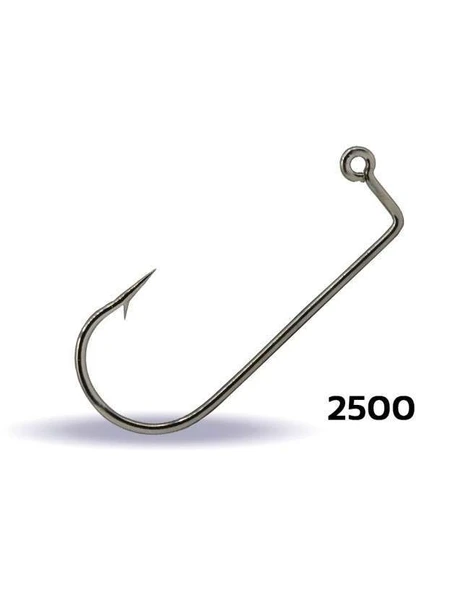 Youvella 2500 Jig Head İğnesi Delikli Uzun 100lü Kutu Nikel ürün görseli 1