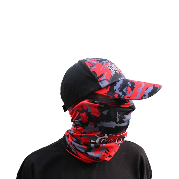Captain Fisherman Style SET Cap+Eldiven+Kolluk+Buff - Resim 9