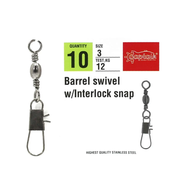 Captain 5021 Kilitli Klips 10lu Paket Black Nikel ürün görseli 1