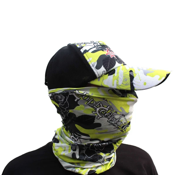 Captain Fisherman Style SET Cap+Eldiven+Kolluk+Buff ürün görseli 1