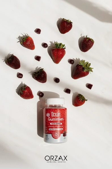 Ocean Gummies Iron Extra 17 mg 60 Çiğnenebilir Jel - Resim 5