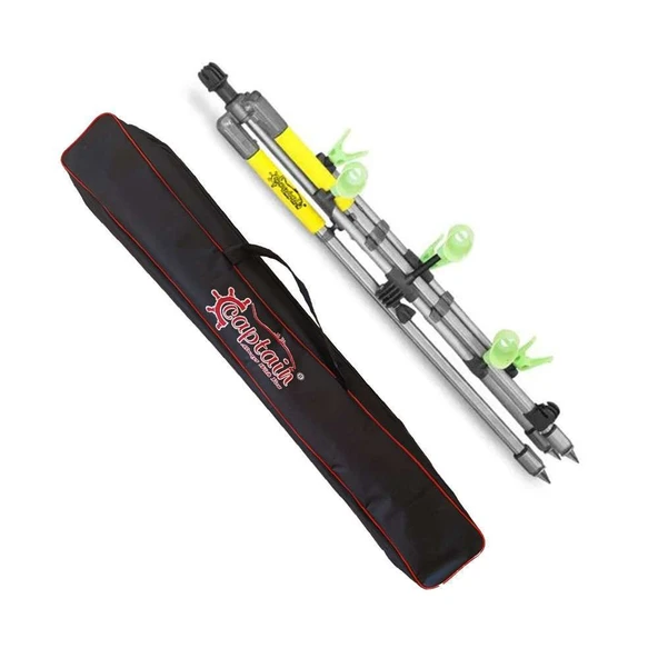 Captain 6806 Tripod Teleskobik 3lü Ayarlanabilir Pro Surf Kamış Sehpası 180cm ürün görseli 1