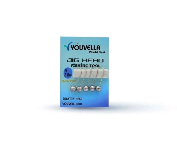 Youvella 6398 Jig Head Blow Pop LRF Jig Head 5li Paket ürün görseli 1
