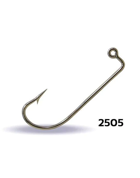 Youvella 2505 Jig Head İğnesi Dövme Delikli Uzun 100lü Kutu Nikel ürün görseli 1