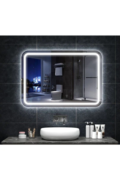 GLOBAL LED MIRROR Ledli Banyo Aynası 48x70 cm Ayna ürün görseli 1