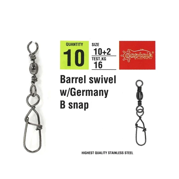 Captain 5022 Germany Klips 10lu Paket Black Nikel - Resim 3