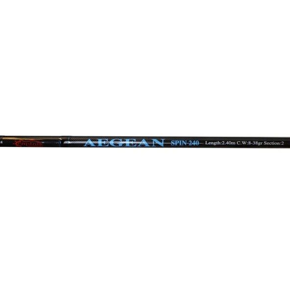 Captain 1356 Aegean 2 Parça Spin Kamış 8-38gr Atar - Resim 3