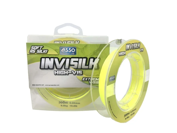 Asso Invisilk Surf Casting 300mt Monofilament Misina ASarı ürün görseli 1