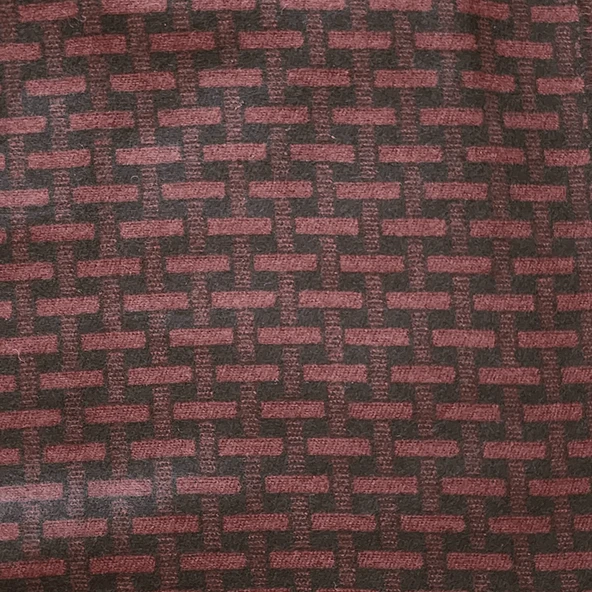 Bordo Örgü Desen Kaşkol - Resim 2