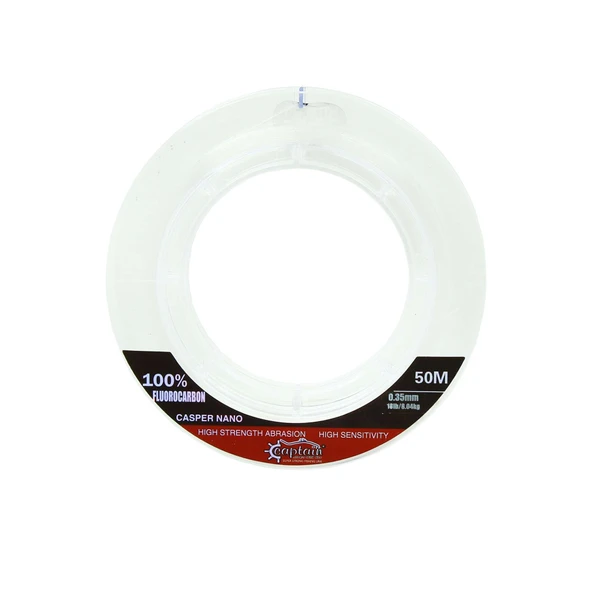 Captain Casper Nano %100 Fluoro Carbon Misina 50mt ürün görseli 1