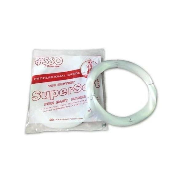 Asso Super Soft Çile 1000mt Monofilament Misina Beyaz ürün görseli 1