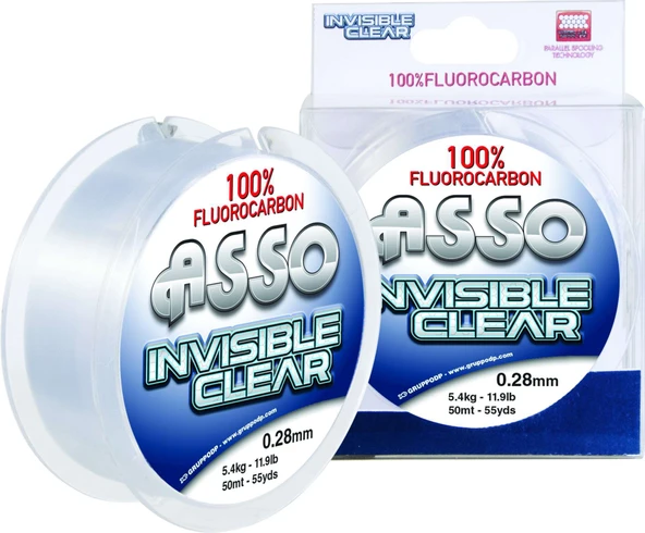 Asso Invisible Clear Paralel %100 Fluoro Carbon Misina 50mt ürün görseli 1