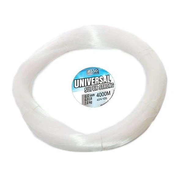 Asso Universal Çile 4000mt Monofilament Misina Beyaz ürün görseli 1