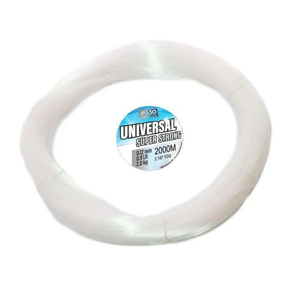 Asso Universal Çile 2000mt Monofilament Misina Beyaz ürün görseli 1