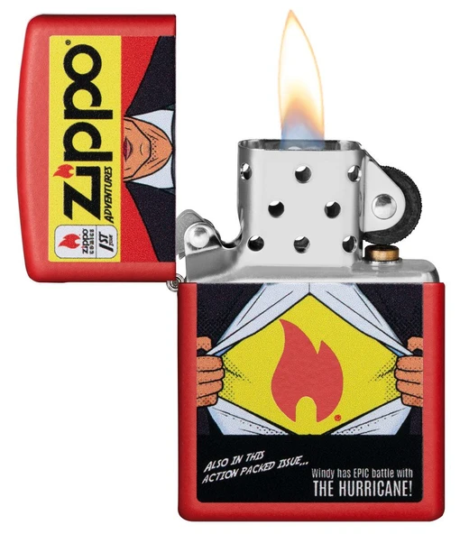 Zippo Çizgi Roman - Comic Dizayn Çakmak - Resim 3