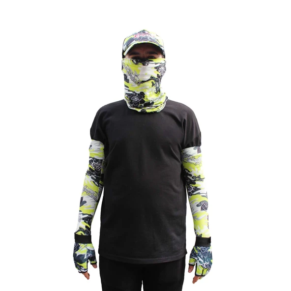 Captain Fisherman Style SET Cap+Eldiven+Kolluk+Buff ürün görseli 1