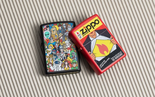 Zippo Çizgi Roman - Comic Dizayn Çakmak - Resim 6