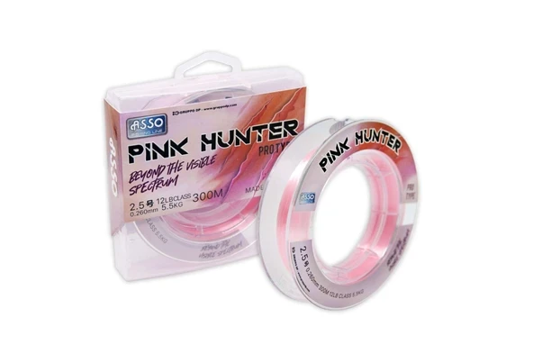 Asso Pink Hunter Surf FC COATED Visible Line 300mt ürün görseli 1