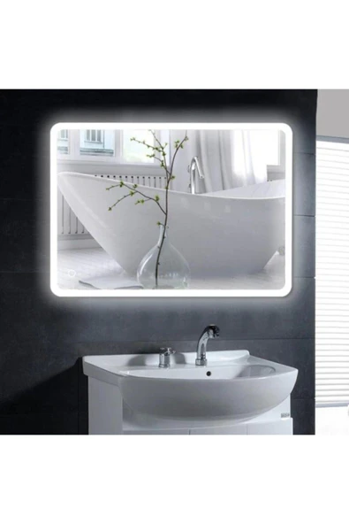 GLOBAL LED MIRROR Beyaz Ledli Banyo Aynası 60 Cm ürün görseli 1