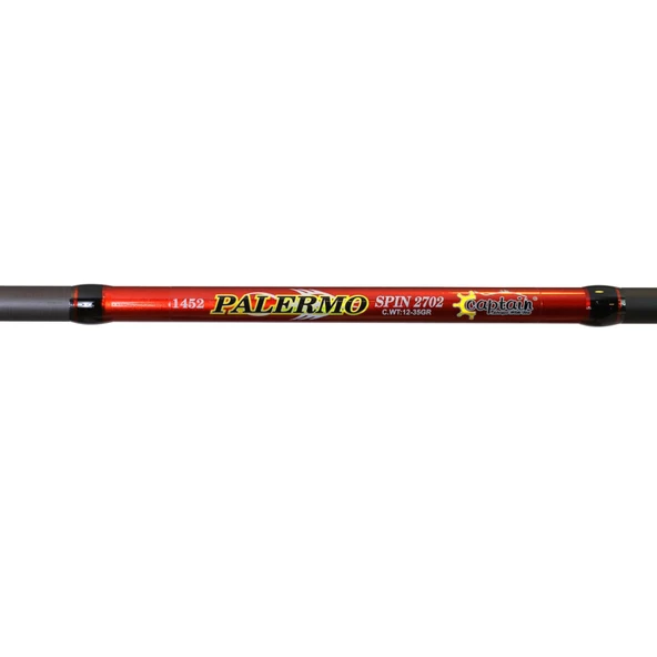 Captain 1452 Palermo Spin 2 Parça Spin Kamış 12-35gr Atar - Resim 3