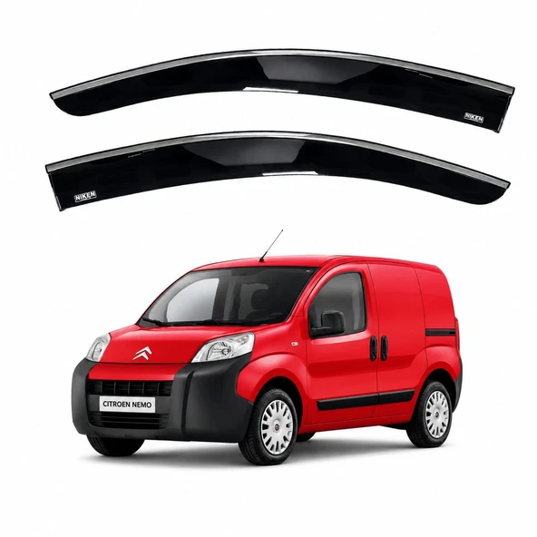 Citroen Nemo Cam Rüzgarlığı Kromlu 2008+ Sonrası Uyumlu 2'Li ürün görseli 1