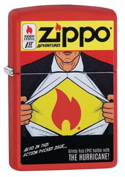 Zippo Çizgi Roman - Comic Dizayn Çakmak ürün görseli 1