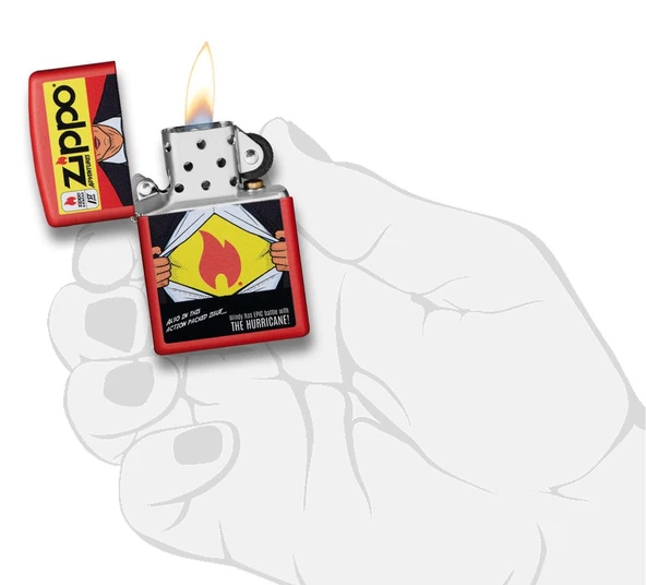 Zippo Çizgi Roman - Comic Dizayn Çakmak - Resim 4
