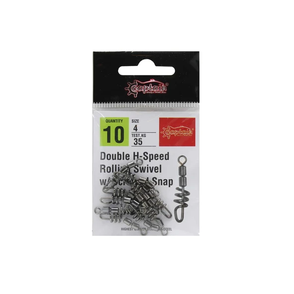 Captain 5003 Double H-Speed Screved Fırdöndü Black Nikel 5li Paket ürün görseli 1