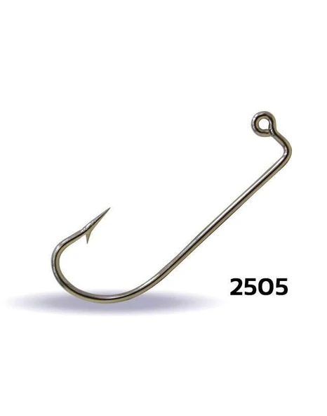 Youvella 2505 Jig Head İğnesi Dövme Delikli Uzun 100lü Kutu Nikel ürün görseli 1