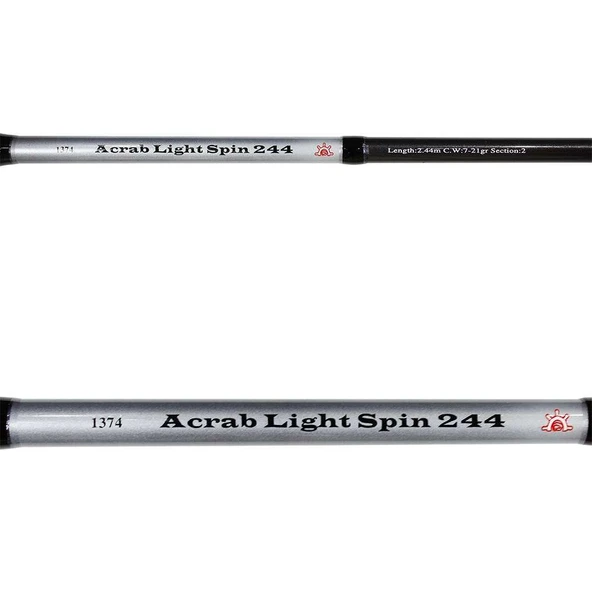 Captain 1374 Acrab Light 2 Parça Spin Kamış 7-21gr Atar - Resim 3