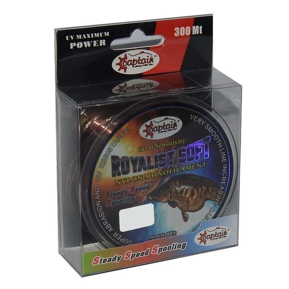 Captain Royalist Soft 300mt Monofilament Misina Kahve Rengi ürün görseli 1