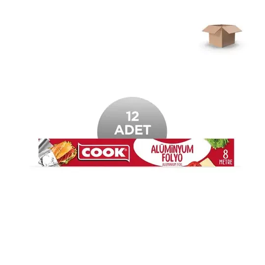 COOK Toptan Alüminyum Folyo 30cm x 8m - Koli İçi 12'li ürün görseli 1