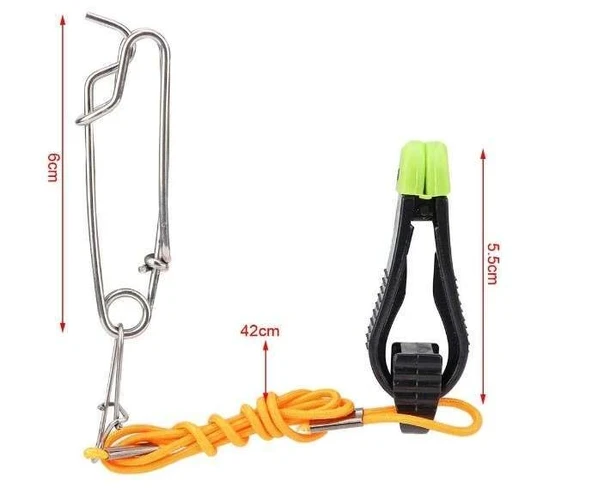 Captain 7652 Trolling Downrigger Clip 6cm + Trolling Snap Karabina 6cm ürün görseli 1