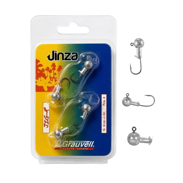 Jinza Jig Head Jig-R No:1 7gr Pcs:4 ürün görseli 1