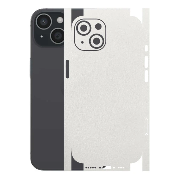 Kapps Iphone 15 ile Uyumlu Bumper Serisi Premium Kaplama 360  Beyaz ürün görseli 1